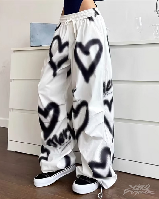 Y2K Heart Joggers