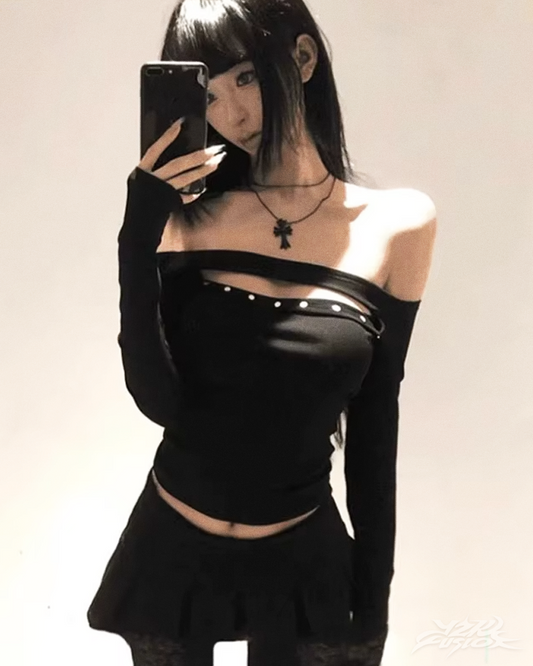 Y2K Off The Shoulder Top