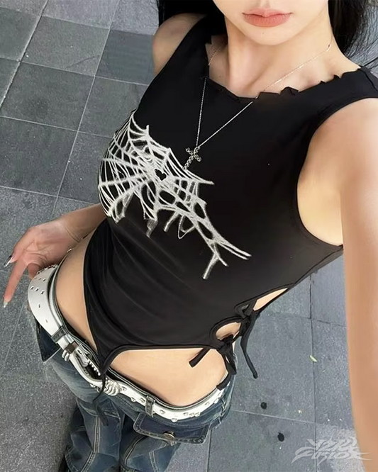 Spider Web Tank Top