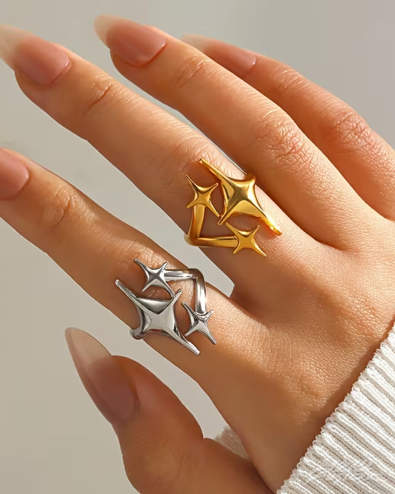 Y2K Star Ring