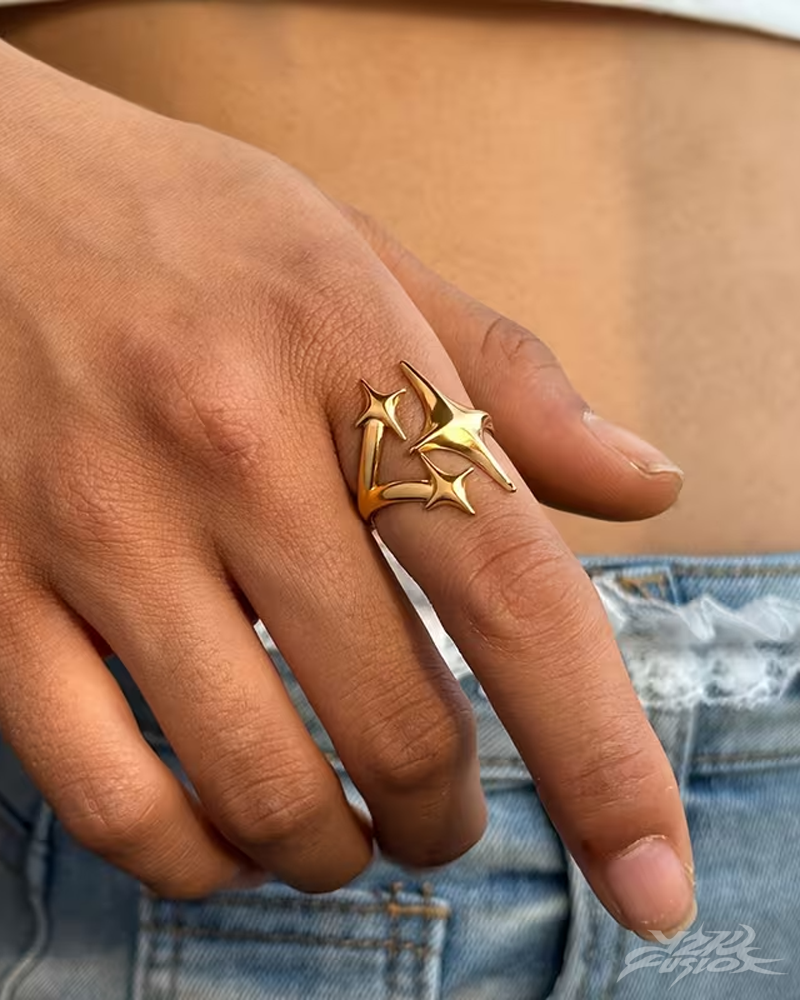 Y2K Star Ring