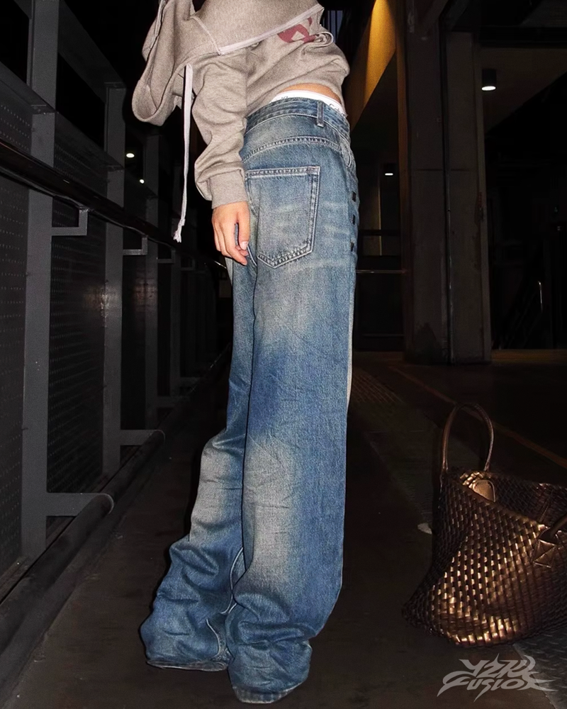 Y2K Studded Baggy Jeans