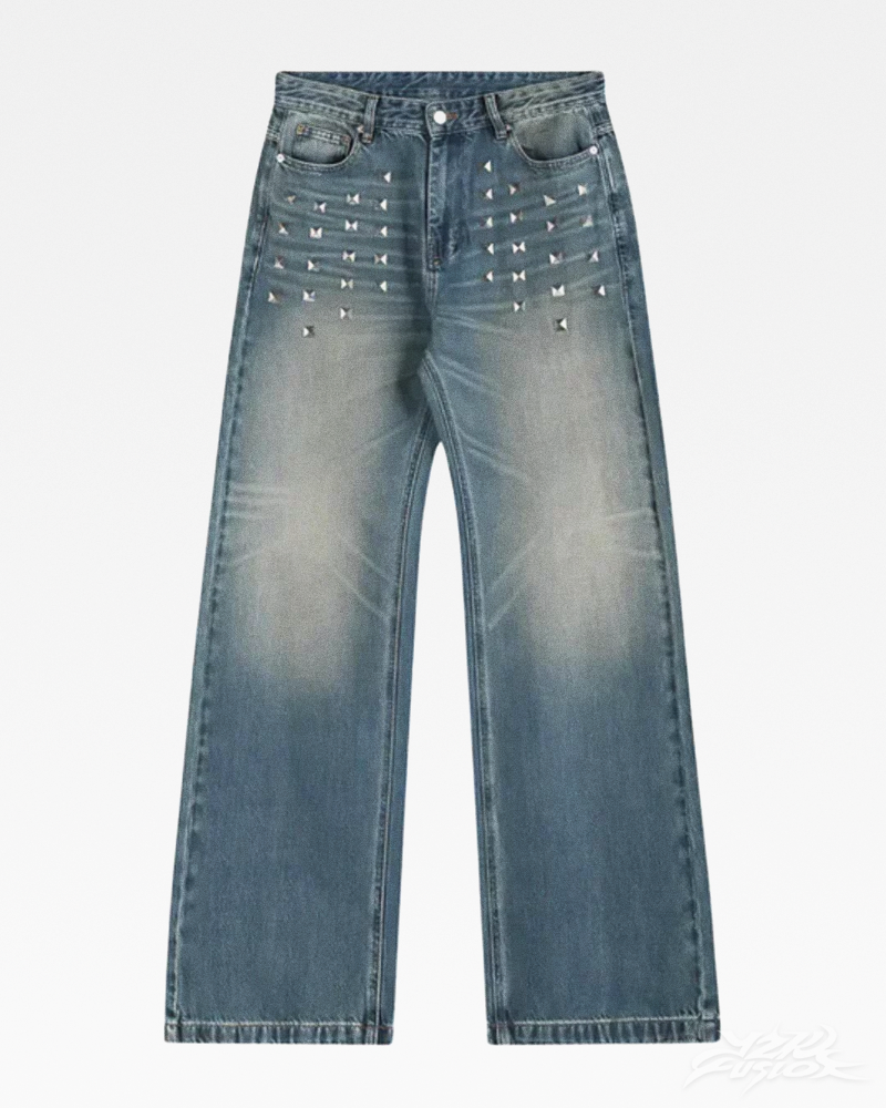 Y2K Studded Baggy Jeans