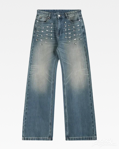 Y2K Studded Baggy Jeans