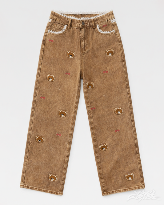 Y2K Teddy Bear Jeans